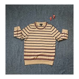 Tan wool 3 quarter length sleeve sweater